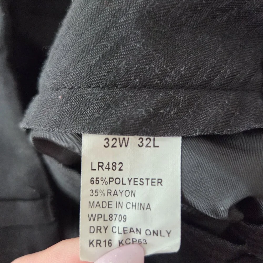 KENNETH COLE REACTION Dress Pants Black Men's Size 32W 32L